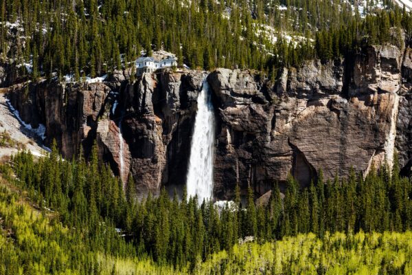Bridal Veil Falls Colorado canvas, Colorado  Canvas, Mountain canvas, Landscape wall art, Canvas Gift, Mountain canvas