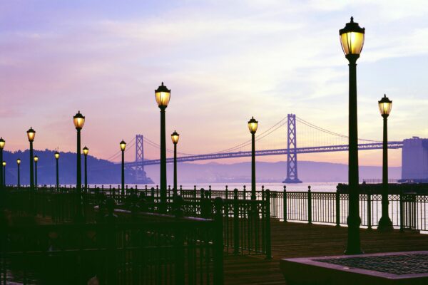 San Francisco Bay Bridge Printed on Canvas, Bay Bridge, Large Bay Bridge, Print Bay Bridge, wall art, Canvas gifts, art
