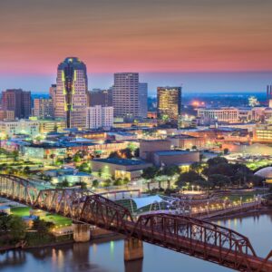 Shreveport skyline canvas, Shreveport Canvas Print, Shreveport wall art, Canvas Wall Art, Skyline, Gift Ideas