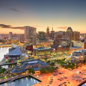 Baltimore Inner Harbor canvas, Baltimore Canvas,  Baltimore wall canvas, Inner Harbor photo wall art print, Baltimore south decor