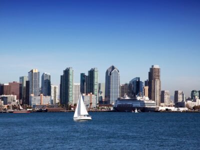 San Diego California skyline canvas, San Diego wall art, San Diego canvas