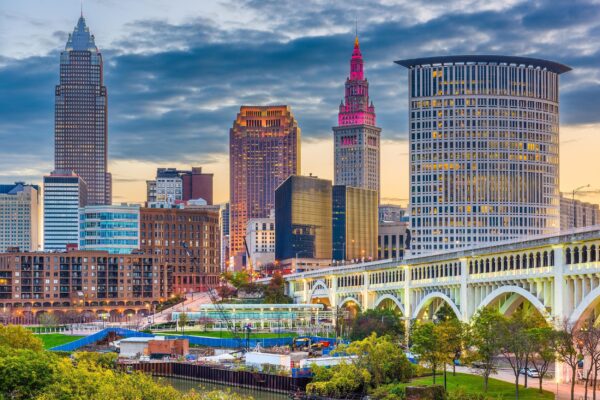 Cleveland skyline canvas, Cleveland Canvas, Cleveland Wall canvas, Cleveland wall art, Cleveland canvas