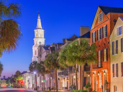 Charleston SC  street scene canvas, Charleston Canvas,  Charleston wall canvas, Charleston watercolor Charleston south decor
