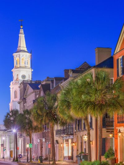 Charleston SC  street scene canvas, Charleston Canvas,  Charleston wall canvas, Charleston watercolor Charleston south decor