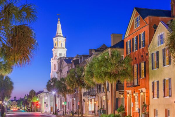 Charleston SC  street scene canvas, Charleston Canvas,  Charleston wall canvas, Charleston watercolor Charleston south decor