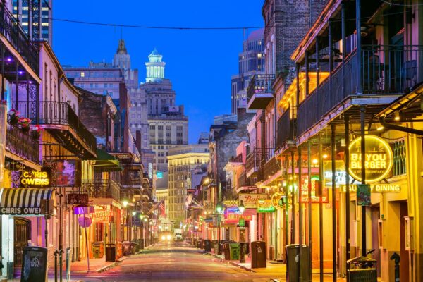 New Orleans canvas, Bourbon Street wall art, New Orleans wall art Canvas Art Print, Bourbon Street wall art, Southern art,
