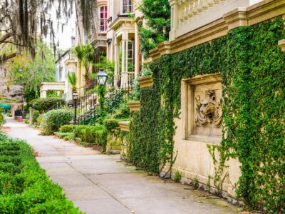 Savannah Georgia Old Historic Homes canvas, Savannah Canvas,  River Street canvas, Georgia wall art, Southern wall art