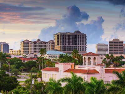 Sarasota Florida Skyline, Sarasota FL Canvas, Sarasota Florida skyline, Sarasota wall art, Florida  Wall canvas,