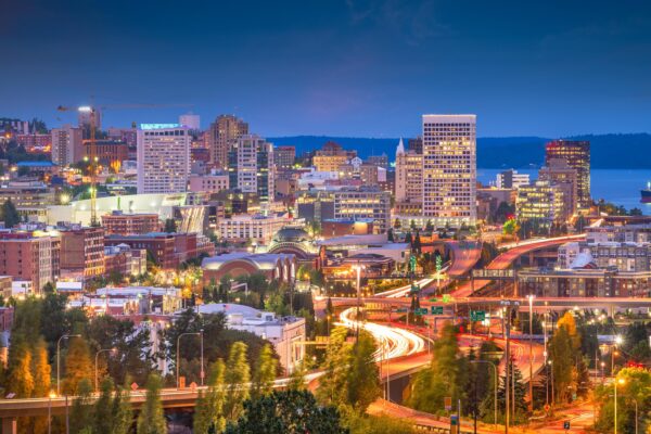 Tacoma skyline canvas at night, Tacoma Washington Canvas  Canvas Tacoma Art, Tacoma wall art canvas, Tacoma  wall art,