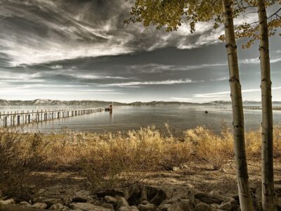 Lake Tahoe at Dusk Large Wall Canvas, Landscape Wall Art, Large Canvas Art, Lake Tahoe canvas print, Large landscape print