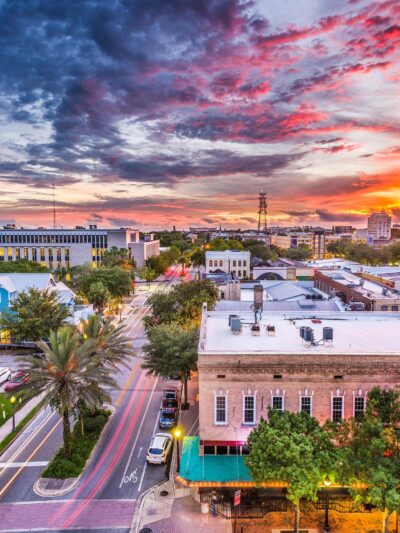 Gainesville Florida skyline on Canvas, University of Florida ,Florida wall art, Gainesville wall art, University of Florida gators