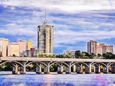 Tulsa Oklahoma watercolot canvas, Tulsa canvas Print,  Tulsa Oklahoma watercolor, Canvas Wall Art, Tulsa Skyline, Gift Ideas, Tulsa art