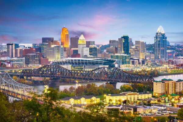 Cincinnati canvas skyline, Cincinnati Canvas, Cincinnati skyline, Cincinnati Wall canvas,Great American ball part, Cincinnati wall art