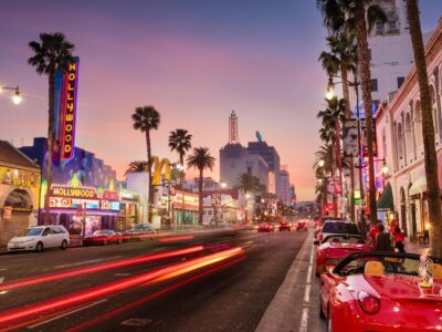 Hollywood Boulevard Los Angeles California , Hollywood Boulevard wall art  California photo, Los Angeles wall art