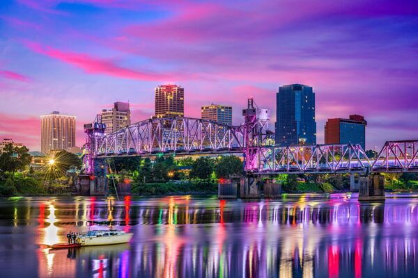 Little Rock Arkansas skyline canvas, Little Rock City skyline, Large Little Rock Print, Little Rock Arkansas wall art, Canvas gifts, art