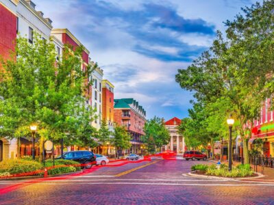 Gainesville Florida Street Scene Canvas, University of Florida ,Florida wall art, Gainesville wall art, University of Florida gators