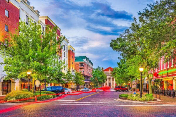 Gainesville Florida Street Scene Canvas, University of Florida ,Florida wall art, Gainesville wall art, University of Florida gators