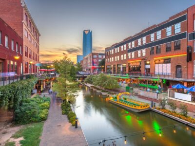 Oklahoma City Bricktown canvas, Oklahoma canvas Print,  OKC wall art, Canvas Wall Art, OKC syline, Gift Ideas, Bricktown Oklahoma City