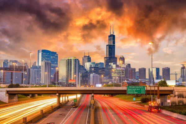 Chicago  skyline canvas, Chicago canvas Print,  Chicago wall art, Canvas Wall Art, Chicago syline, Gift Ideas,  Illinois wall art