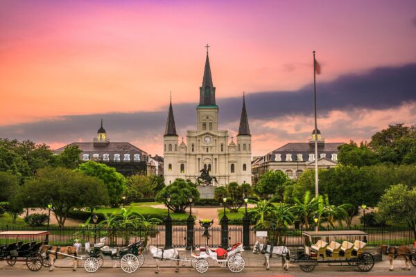 Jackson Square New Orleans canvas, New Orleans Canvas Print, New Orleans wall art, Canvas Wall Art, New Orleans Skyline