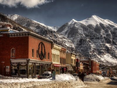 Telluride Colorado, Ski Canvas, Telluride Colorado skyline. Rocky Mountain wall canvas, Rocky Mountain wall art Telluride wall art