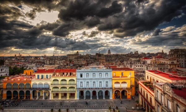 Havana Cuba skyline, Havana Cuba, Wall canvas, , Havana Cuba photo, Cuba art print, Cuba from the ocean