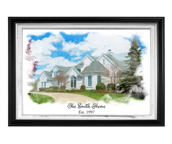Watercolor House Portrait, Custom House Portrait, Watercolor Home Painting, House Sketch From Photo, First time homeowner - Image 3