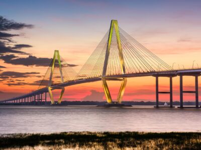 Arthur Ravenel Bridge Charleston SC skyline canvas, Charleston Canvas,  Charleston wall canvas, Charleston art, Mount Pleasant SC