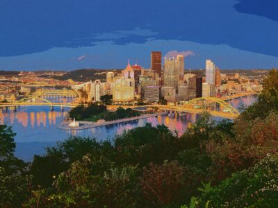 Pittsburgh skyline watercolor canvas,  Pittsburgh Canvas,  wall art, Pittsburgh Canvas Wall Art, Pittsburgh watercolor, Pennsylvania