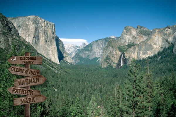 Personalized names canvas,  Yosemite custom canvas, Color or Black and white, Personalized multi names canvas Family custom gift canvas,
