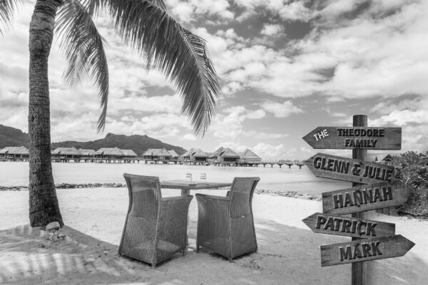 Personalized names canvas, Tahiti Beach Multi names canvas, Custom family gift, Personalized multi names canvas Family custom gift canvas, - Image 2