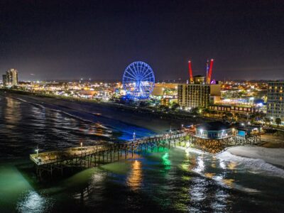 Myrtle Beach canvas, Myrtle beach boardwalk Canvas, Skyline Myrtle Beach canvas, Old South wall art, Myrtle Beach South Carolina