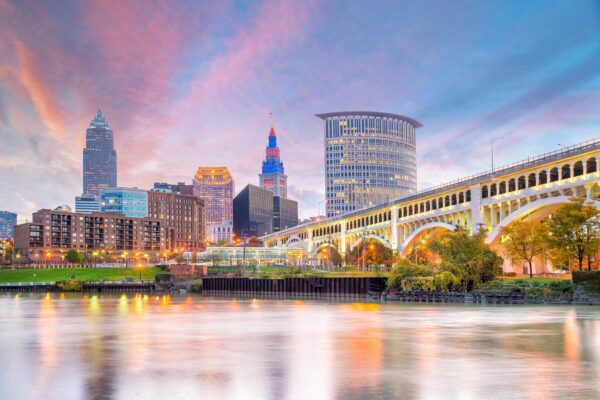 Cleveland skyline, Cleveland Canvas, Cleveland art, Cleveland Wall canvas, Cleveland wall art, Cleveland canvas, Ohio wall art