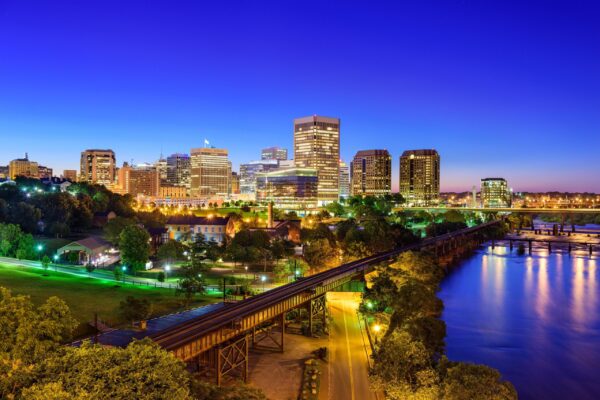 Richmond Virginia canvas, Richmond skyline Canvas, Richmond James River skyline, Richmond Wall canvas, Virginia wall art
