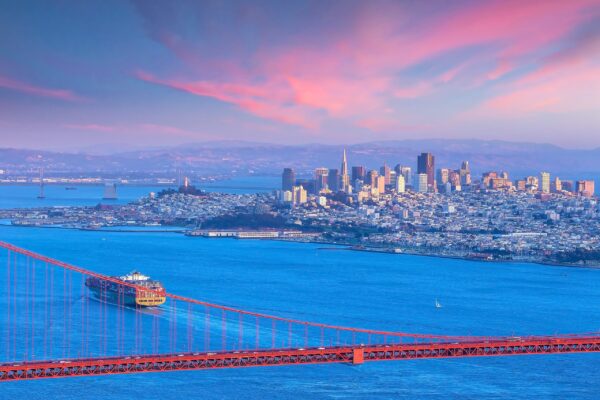 San Francisco skyline canvas, Golden Gate Bridge Canvas, San Francisco wall canvas, California wall art ,San Francisco San Francisco art