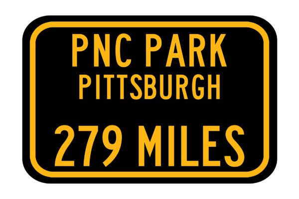 Personalized Highway Distance Sign || To: PNC Park Pittsburgh || Pirates || PNC Park Pittsburgh highway sign ||
