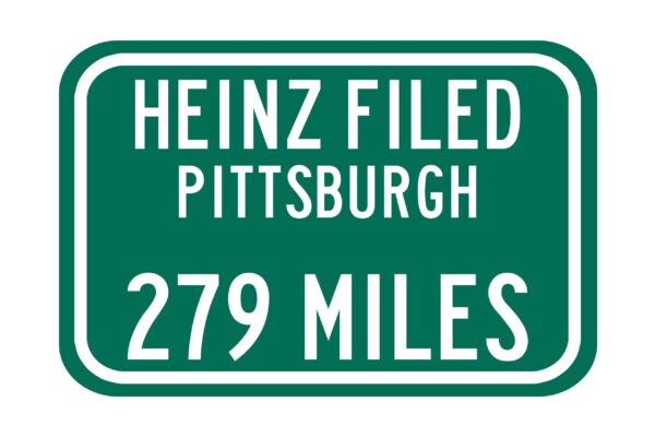 Personalized Highway Distance Sign || To: Heinz Field Pittsburgh || Pittsburgh Steelers || Heinz Field Pittsburgh highway sign ||