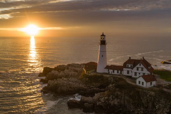 Portland Head Lighthouse canvas, Portland Maine Canvas, Lighthouse canvas, Lighthouse wall art, Canvas Gift, Portland Head Lighthouse canvas