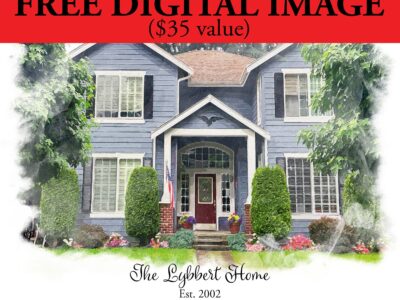 Custom Watercolor of your house mounted on canvas, Customized housewarming gift with family name, Realtor gift new home, First home gift