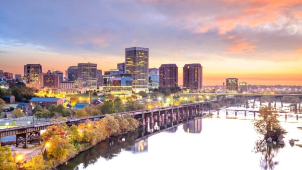 Richmond Virginia canvas, Richmond skyline Canvas, Richmond James River skyline, Richmond Wall canvas, Virginia wall art