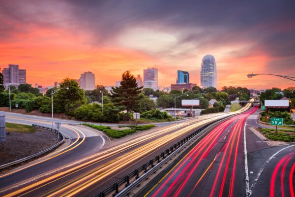 Winston-Salem skyline canvas, Winston-Salem Canvas Print, North Carolina wall art, Canvas Wall Art, Winston Salem art