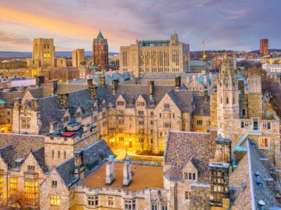 Yale University canvas,  New Haven Skyline Canvas,  Yale wall canvas, Yale University