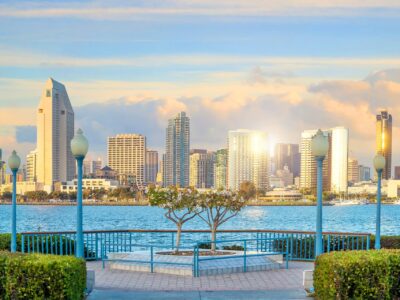 San Diego California skyline canvas, San Diego wall art, San Diego canvas