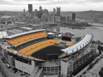 Heinz Field Printed on Canvas, Pittsburgh skyline, Large Pittsburgh Steelers Print, Pittsburgh wall art, Canvas gifts, art, Steelers art