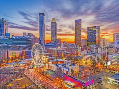 Atlanta Skyline digital oil painting, Atlanta Watercolor, Atlanta Wall canvas, Atlanta wall art, Atlanta skyline canvas, Atlanta Georgia
