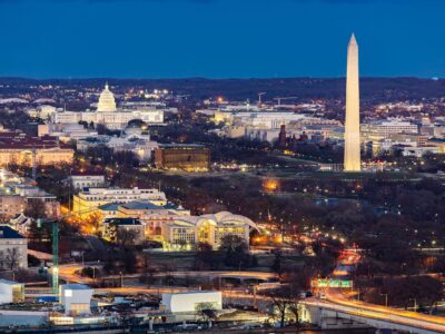 Washington DC skyline canvas photo,  Washington DC canvas, Monument Canvas Print, Washington wall art, Canvas gifts, Cherry Blossom canvas