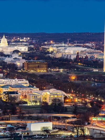 Washington DC skyline canvas photo,  Washington DC canvas, Monument Canvas Print, Washington wall art, Canvas gifts, Cherry Blossom canvas