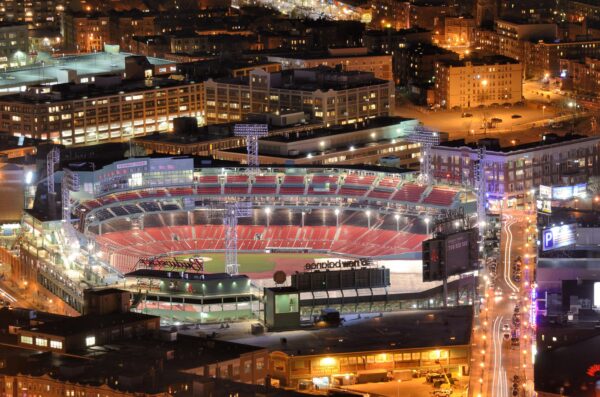 Fenway Park Printed on Canvas, Boston skyline, Large Boston Red Sox Print, Red Sox wall art, Canvas gifts, art, Baseball Boston