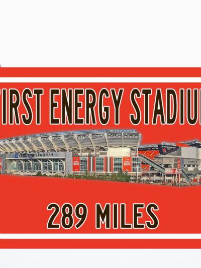 Cleveland Browns First Energy Stadium Stadium - Miles to Stadium Highway  Sign Customize the Distance Sign ,Cleveland Browns First Energy