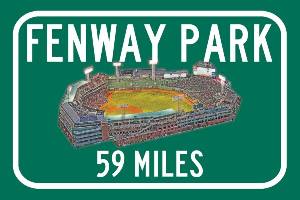 Boston Red Sox, Fenway Park Road Sign Customize the Distance Sign ,Boston Red Sox Fenway Park, Boston Red Sox Baseball